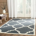 thumbnail image 1 of SAFAVIEH Cambridge Justine Geometric Wool Area Rug, Dark Grey/Ivory, 10' x 14', 1 of 10