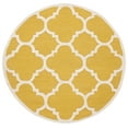 thumbnail image 1 of SAFAVIEH Cambridge Justine Geometric Wool Area Rug, Gold/Ivory, 4' x 4' Round, 1 of 7