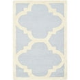thumbnail image 1 of SAFAVIEH Cambridge Justine Geometric Wool Area Rug, Light Blue/Ivory, 2'6" x 4', 1 of 11