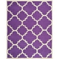 thumbnail image 1 of SAFAVIEH Cambridge Justine Geometric Wool Area Rug, Purple/Ivory, 8' x 10', 1 of 10