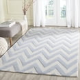 thumbnail image 1 of SAFAVIEH Cambridge Kaitlyn Geometric Wool Area Rug, Light Blue/Ivory, 10' x 10' Square, 1 of 7
