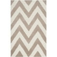 thumbnail image 1 of SAFAVIEH Cambridge Kaitlyn Zig Zag Stripes Wool Area Rug, Beige/Ivory, 3' x 5', 1 of 10