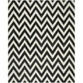 thumbnail image 1 of SAFAVIEH Cambridge Kaitlyn Zig Zag Stripes Wool Area Rug, Black/Ivory, 4' x 6', 1 of 10