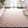 thumbnail image 1 of SAFAVIEH Cambridge Kaitlyn Zig Zag Stripes Wool Area Rug, Light Pink/Ivory, 9' x 12', 1 of 8