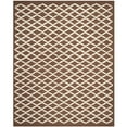 thumbnail image 1 of SAFAVIEH Cambridge Karen Geometric Wool Area Rug, Dark Brown/Ivory, 6' x 9', 1 of 9