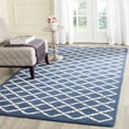thumbnail image 1 of SAFAVIEH Cambridge Karen Geometric Wool Area Rug, Navy/Ivory, 4' x 6', 1 of 7
