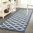 thumbnail image 1 of SAFAVIEH Cambridge Karen Geometric Wool Runner Rug, Navy/Ivory, 2'6" x 8', 1 of 7