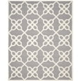 thumbnail image 1 of SAFAVIEH Cambridge Kayleah Geometric Wool Area Rug, Dark Gray/Ivory, 4' x 6', 1 of 5