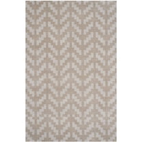 SAFAVIEH Cambridge Keegan Geometric Wool Area Rug, Gray/Taupe, 5' x 7'