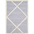 thumbnail image 1 of SAFAVIEH Cambridge Kennedy Geometric Diamonds Wool Area Rug, Lavender/Ivory, 2' x 3', 1 of 5