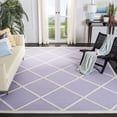 thumbnail image 1 of SAFAVIEH Cambridge Kennedy Geometric Diamonds Wool Area Rug, Lavender/Ivory, 6' x 9', 1 of 7