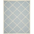 thumbnail image 1 of SAFAVIEH Cambridge Kennedy Geometric Wool Area Rug, Light Blue/Ivory, 9' x 12', 1 of 7