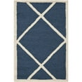 thumbnail image 1 of SAFAVIEH Cambridge Kennedy Geometric Wool Area Rug, Navy/Ivory, 2' x 3', 1 of 9