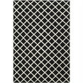 thumbnail image 1 of SAFAVIEH Cambridge Kenneth Geometric Diamonds Wool Area Rug, Black/Ivory, 6' x 9', 1 of 10