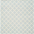 thumbnail image 1 of SAFAVIEH Cambridge Kenneth Geometric Diamonds Wool Area Rug, Light Blue/Ivory, 6' x 6' Square, 1 of 10