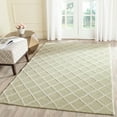 thumbnail image 1 of SAFAVIEH Cambridge Kenneth Geometric Diamonds Wool Area Rug, Light Green/Ivory, 6' x 6' Square, 1 of 5