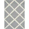 thumbnail image 1 of SAFAVIEH Cambridge Kenneth Geometric Diamonds Wool Area Rug, Silver/Ivory, 2' x 3', 1 of 12