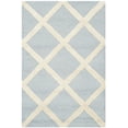 thumbnail image 1 of SAFAVIEH Cambridge Kenneth Geometric Wool Area Rug, Light Blue/Ivory, 2' x 3', 1 of 4