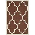 thumbnail image 1 of SAFAVIEH Cambridge Kevin Geometric Wool Area Rug, Dark Brown/Ivory, 2' x 3', 1 of 5