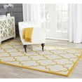 thumbnail image 1 of SAFAVIEH Cambridge Kevin Geometric Wool Area Rug, Ivory/Gold, 5' x 8', 1 of 6