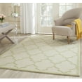 thumbnail image 1 of SAFAVIEH Cambridge Kevin Geometric Wool Area Rug, Ivory/Light Green, 5' x 8', 1 of 6