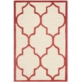 thumbnail image 1 of SAFAVIEH Cambridge Kevin Geometric Wool Area Rug, Ivory/Rust, 3' x 5', 1 of 5