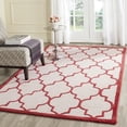 thumbnail image 1 of SAFAVIEH Cambridge Kevin Geometric Wool Area Rug, Ivory/Rust, 6' x 6' Square, 1 of 7