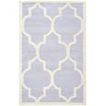 thumbnail image 1 of SAFAVIEH Cambridge Kevin Geometric Wool Area Rug, Lavender/Ivory, 2' x 3', 1 of 5