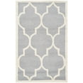 thumbnail image 1 of SAFAVIEH Cambridge Kevin Geometric Wool Area Rug, Silver/Ivory, 2' x 3', 1 of 6