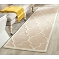 thumbnail image 1 of SAFAVIEH Cambridge Kevin Geometric Wool Runner Rug, Beige/Ivory, 2'6" x 22', 1 of 6