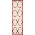thumbnail image 1 of SAFAVIEH Cambridge Kevin Geometric Wool Runner Rug, Ivory/Rust, 2'6" x 10', 1 of 5