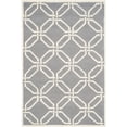 thumbnail image 1 of SAFAVIEH Cambridge Kierra Geometric Wool Area Rug, Dark Gray/Ivory, 4' x 6', 1 of 6