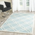 thumbnail image 1 of SAFAVIEH Cambridge Kierra Geometric Wool Area Rug, Light Blue/Ivory, 4' x 6', 1 of 8