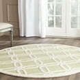 thumbnail image 1 of SAFAVIEH Cambridge Kierra Geometric Wool Area Rug, Lime/Ivory, 6' x 6' Round, 1 of 7