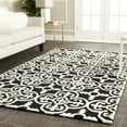 thumbnail image 1 of SAFAVIEH Cambridge Kimberly Geometric Wool Area Rug, Black/Ivory, 6' x 9', 1 of 7