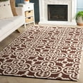 thumbnail image 1 of SAFAVIEH Cambridge Kimberly Geometric Wool Area Rug, Dark Brown/Ivory, 6' x 9', 1 of 10