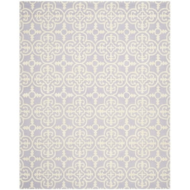 SAFAVIEH Cambridge Kimberly Geometric Wool Area Rug, Lavender/Ivory, 2' x 3'