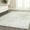 thumbnail image 1 of SAFAVIEH Cambridge Kimberly Geometric Wool Area Rug, Light Blue/Ivory, 6' x 6' Square, 1 of 7