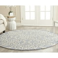 thumbnail image 1 of SAFAVIEH Cambridge Kimberly Geometric Wool Area Rug, Light Blue/Ivory, 8' x 8' Round, 1 of 7