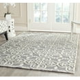 thumbnail image 1 of SAFAVIEH Cambridge Kimberly Geometric Wool Area Rug, Silver/Ivory, 4' x 4' Square, 1 of 7
