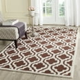 thumbnail image 1 of SAFAVIEH Cambridge Kirsten Geometric Wool Area Rug, Dark Brown/Ivory, 6' x 6' Square, 1 of 7