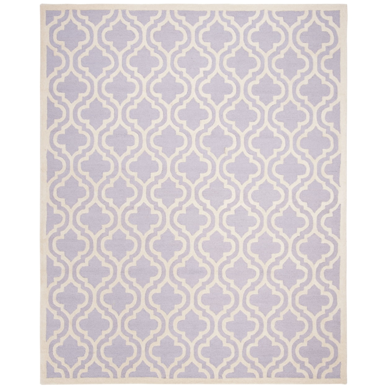 Ivory Elegance 9' x 12' Hand-Tufted Wool Area Rug