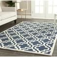 thumbnail image 1 of SAFAVIEH Cambridge Kirsten Geometric Wool Area Rug, Navy/Ivory, 2' x 3', 1 of 7
