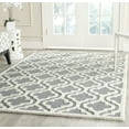 thumbnail image 1 of SAFAVIEH Cambridge Kirsten Geometric Wool Area Rug, Silver/Ivory, 6' x 9', 1 of 7