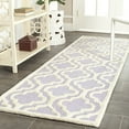 thumbnail image 1 of SAFAVIEH Cambridge Kirsten Geometric Wool Runner Rug, Lavender/Ivory, 2'6" x 12', 1 of 7