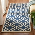 thumbnail image 1 of SAFAVIEH Cambridge Kirsten Geometric Wool Runner Rug, Navy/Ivory, 2'6" x 6', 1 of 7