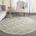 thumbnail image 1 of SAFAVIEH Cambridge Kodey Geometric Wool Area Rug, Light Brown/Ivory, 6' x 6' Round, 1 of 6