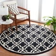 thumbnail image 1 of SAFAVIEH Cambridge Kyle Geometric Wool Area Rug, Black/Ivory, 6' x 6' Round, 1 of 8