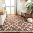 thumbnail image 1 of SAFAVIEH Cambridge Kyle Geometric Wool Area Rug, Dark Brown/Ivory, 9' x 12', 1 of 11