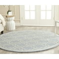 thumbnail image 1 of SAFAVIEH Cambridge Kyle Geometric Wool Area Rug, Light Blue/Ivory, 6' x 6' Round, 1 of 8